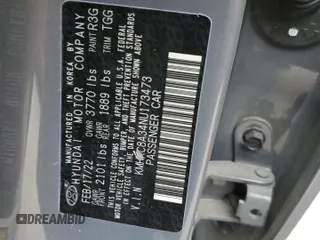2022 Hyundai Venue SEL with VIN KMHRC8A34NU173473, listed as a Copart auction lot 44974405 with 15,518 mi miles and Salvage Title. Bid and sale history available at DreamBid. Image 14.