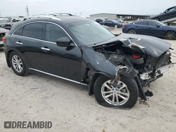 2009 Infiniti FX35 with VIN JNRAS18U09M102867, listed as a Copart auction lot 50351075 with 131,304 mi miles and Salvage Title. Bid and sale history available at carsss.com. Image 4.