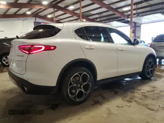 2019 Alfa Romeo Stelvio Ti z VIN ZASPAKBN4K7C49127, wystawiony jako Copart lot #57079975 z przebiegiem 55 557 mil mil oraz Szkoda całkowita • Salvage title. Historia ofert i sprzedaży dostępna na DreamBid. Obrazek 3.