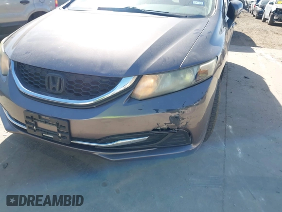 2015 Honda Civic Sedan LX with VIN 19XFB2F55FE075943, listed as a IAAI auction lot 41830699 with 199,838 mi miles. Bid and sale history available at carsss.com. Image 6.
