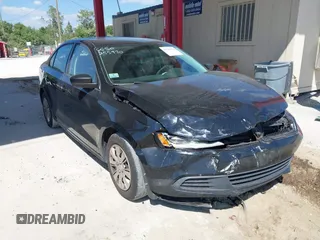 2013 Volkswagen Jetta S with VIN 3VW2K7AJ0DM266816, listed as a IAAI auction lot 41788792 with 156,408 mi miles and . Bid and sale history available at DreamBid. Image 1.
