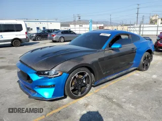2021 Ford Mustang GT with VIN 1FA6P8CF6M5156028, listed as a Copart auction lot 59390225 with 34,824 mi miles and Non repairable. Bid and sale history available at DreamBid. Image 1.