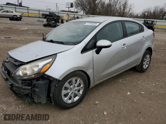 2016 Kia Rio LX with VIN KNADM4A31G6661742, listed as a Copart auction lot 47454605 with 81,066 mi miles and Salvage Title. Bid and sale history available at carsss.com. Image 1.