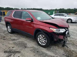 2019 Chevrolet Traverse LT Cloth with VIN 1GNERGKW3KJ232277, listed as a Copart auction lot 64707504 with 110,063 mi miles and Salvage Title. Bid and sale history available at carsss.com. Image 4.