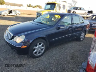 2001 Mercedes-Benz C 320 with VIN WDBRF64J61F078422, listed as a Copart auction lot 78873084 with 236,278 mi miles and Salvage Title. Bid and sale history available at carsss.com. Image 1.
