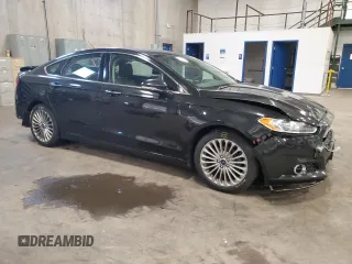 2013 Ford Fusion Titanium with VIN 3FA6P0K98DR281509, listed as a Copart auction lot 59550015 with 151,097 mi miles and Salvage title. Bid and sale history available at DreamBid. Image 4.