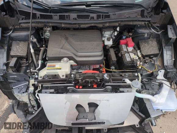 2024 Nissan LEAF S with VIN 1N4AZ1BV5RC555956, listed as a Copart auction lot 60755845 with 9,587 mi miles and Salvage title. Bid and sale history available at DreamBid. Image 11.