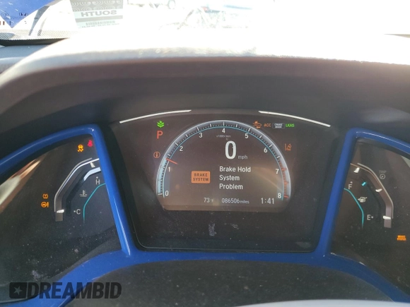 2019 Honda Civic Sedan LX with VIN 19XFC2F60KE028934, listed as a Copart auction lot 80329164 with 86,506 mi miles and Salvage Title. Bid and sale history available at carsss.com. Image 9.