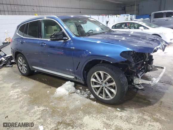 2018 BMW X3 xDrive30i with VIN 5UXTR9C5XJLC83992, listed as a Copart auction lot 46091265 with 72,430 mi miles and Salvage Title. Bid and sale history available at carsss.com. Image 4.