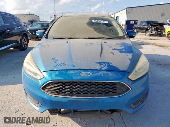 2017 Ford Focus SE with VIN 1FADP3F23HL204492, listed as a Copart auction lot 53754745 with 124,350 mi miles and Clean Title. Bid and sale history available at carsss.com. Image 5.