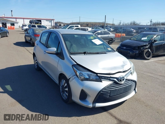 2015 Toyota Yaris L with VIN VNKKTUD38FA048576, listed as a IAAI auction lot 41823728 with 147,476 mi miles. Bid and sale history available at carsss.com. Image 6.