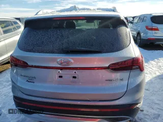 2021 Hyundai Santa Fe Hybrid Blue with VIN KM8S2DA11MU010516, listed as a Copart auction lot 86045684 with 39,647 mi miles and Salvage Title. Bid and sale history available at carsss.com. Image 6.