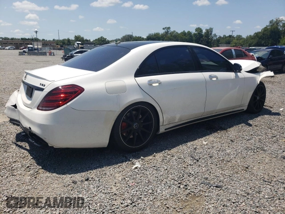 2018 Mercedes-Benz S 63 AMG with VIN WDDUG8JB6JA343764, listed as a Copart auction lot 53315764 with Not Provided miles and Salvage Title. Bid and sale history available at DreamBid. Image 3.