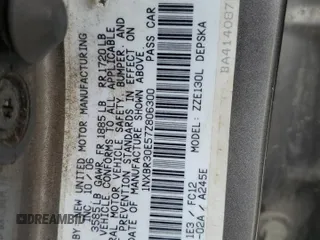 2007 Toyota Corolla CE with VIN 1NXBR30E57Z806300, listed as a Copart auction lot 62551425 with 156,778 mi miles and Salvage title. Bid and sale history available at DreamBid. Image 12.