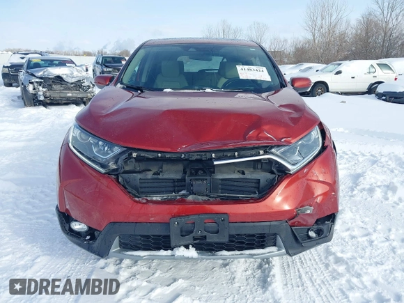 2017 Honda CR-V EX with VIN 2HKRW2H53HH658430, listed as a IAAI auction lot 41483424 with 31,883 mi miles. Bid and sale history available at carsss.com. Image 13.