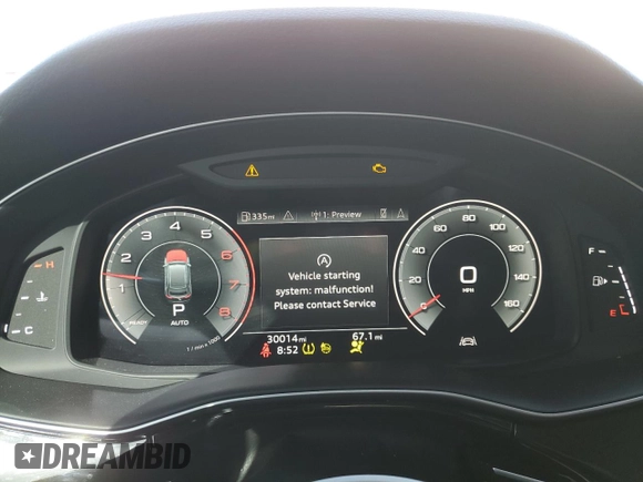 2023 Audi Q8 Premium with VIN WA1AVBF12PD044905, listed as a Copart auction lot 53206695 with 30,014 mi miles and Salvage title. Bid and sale history available at DreamBid. Image 9.