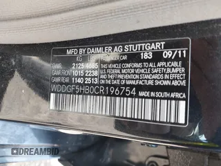 2012 Mercedes-Benz C 350 Sport с VIN WDDGF5HB0CR196754, выставлен на аукционе IAAI как лот 42581471 с пробегом 86 265 миль миль и . История ставок и продаж доступна на DreamBid. Изображение 9.