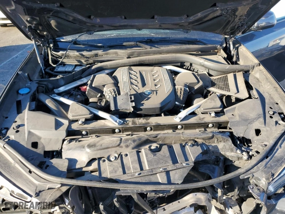 2021 BMW X6 M50i with VIN 5UXCY8C06M9E70553, listed as a Copart auction lot 46372865 with 0 mi miles and Salvage Title. Bid and sale history available at carsss.com. Image 12.