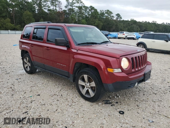 2017 Jeep Patriot High Altitude with VIN 1C4NJRFB3HD155274, listed as a Copart auction lot 80509394 with 92,384 mi miles and Salvage Title. Bid and sale history available at DreamBid. Image 4.