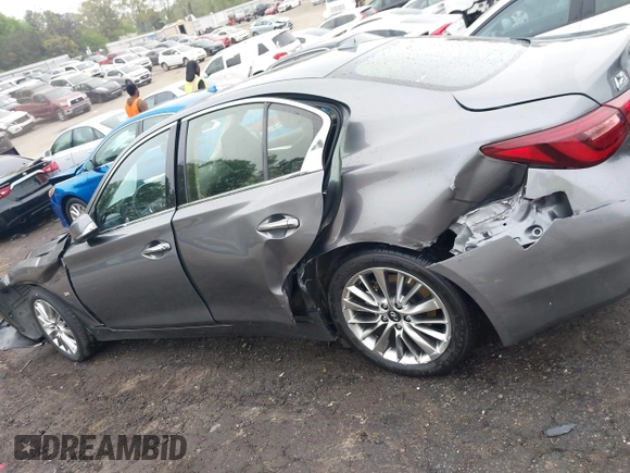 2019 Infiniti Q50 Luxe z VIN JN1EV7AP5KM518681, wystawiony jako IAAI lot #41958746 z przebiegiem 66 629 mil mil oraz . Historia ofert i sprzedaży dostępna na DreamBid. Obrazek 14.