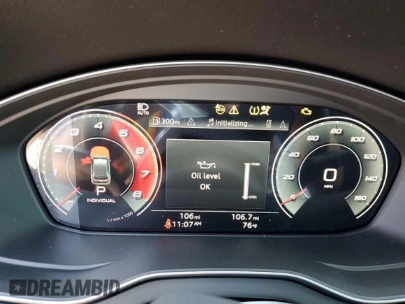 2024 Audi SQ5 Sportback Premium Plus with VIN WA124AFY2R2088187, listed as a Copart auction lot 73215564 with 106 mi miles and Salvage title. Bid and sale history available at DreamBid. Image 9.