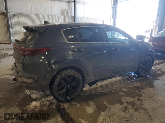 2022 Kia Sportage LX with VIN KNDPMCAC2N7965440, listed as a Copart auction lot 46082405 with 44,592 mi miles and Salvage Title. Bid and sale history available at DreamBid. Image 3.