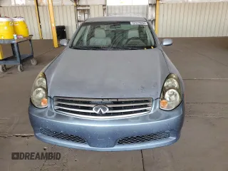 2005 Infiniti G35 with VIN JNKCV51E15M216377, listed as a Copart auction lot 57979994 with 147,084 mi miles and Salvage Title. Bid and sale history available at DreamBid. Image 5.