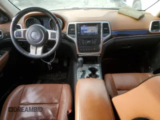 2013 Jeep Grand Cherokee Overland with VIN 1C4RJECT6DC655355, listed as a Copart auction lot 85654554 with 135,343 mi miles and Salvage Title. Bid and sale history available at carsss.com. Image 8.