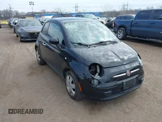 2015 FIAT 500 Pop with VIN 3C3CFFARXFT750145, listed as a IAAI auction lot 41694349 with 41,137 mi miles. Bid and sale history available at carsss.com. Image 1.