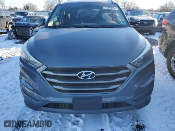 2016 Hyundai Tucson Eco with VIN KM8J33A23GU061290, listed as a Copart auction lot 41812765 with 58,295 mi miles and Clean Title. Bid and sale history available at carsss.com. Image 6.