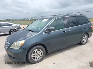 2005 Honda Odyssey EX-L z VIN 5FNRL38645B115699, wystawiony jako IAAI lot #42212481 z przebiegiem 236 420 mil mil oraz . Historia ofert i sprzedaży dostępna na DreamBid. Obrazek 2.