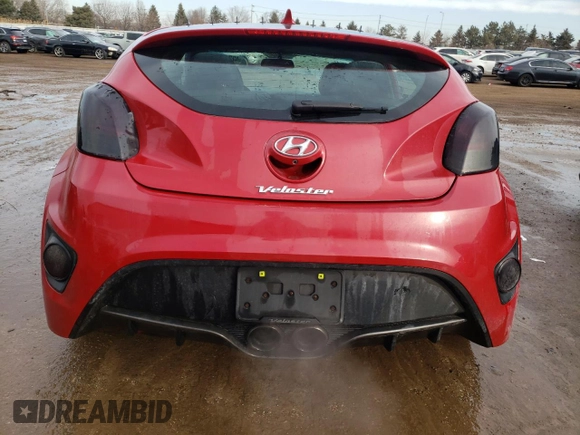 2014 Hyundai Veloster Turbo with VIN KMHTC6AE0EU201149, listed as a Copart auction lot 42345705 with 94,610 mi miles and Salvage Title. Bid and sale history available at carsss.com. Image 6.