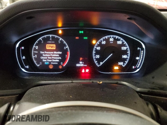 2018 Honda Accord Sedan Sport 1.5T with VIN 1HGCV1F32JA252884, listed as a Copart auction lot 47956445 with 48,385 mi miles and Salvage Title. Bid and sale history available at carsss.com. Image 9.