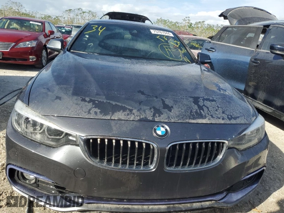 2019 BMW 4 Series 430i z VIN WBA4Z1C54KEE48686, wystawiony jako Copart lot #75761944 z przebiegiem Nie podano mil oraz Nie do naprawy • Non repairable. Historia ofert i sprzedaży dostępna na DreamBid. Obrazek 5.