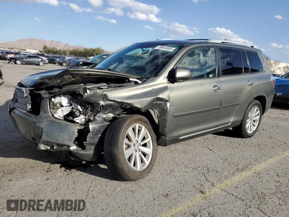 2010 Toyota Highlander Hybrid with VIN JTEBW3EH8A2045874, listed as a Copart auction lot 49644965 with 130,070 mi miles and Salvage Title. Bid and sale history available at carsss.com. Image 1.
