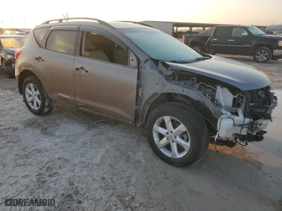 2010 Nissan Murano S with VIN JN8AZ1MUXAW000202, listed as a Copart auction lot 47123175 with 50,469 mi miles and Salvage Title. Bid and sale history available at carsss.com. Image 4.