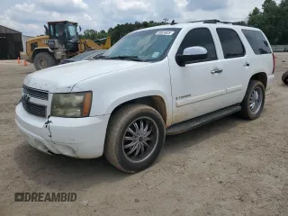 2007 Chevrolet Tahoe LTZ with VIN 1GNFC13077R339175, listed as a Copart auction lot 58924925 with Not provided miles and Salvage title. Bid and sale history available at DreamBid. Image 1.