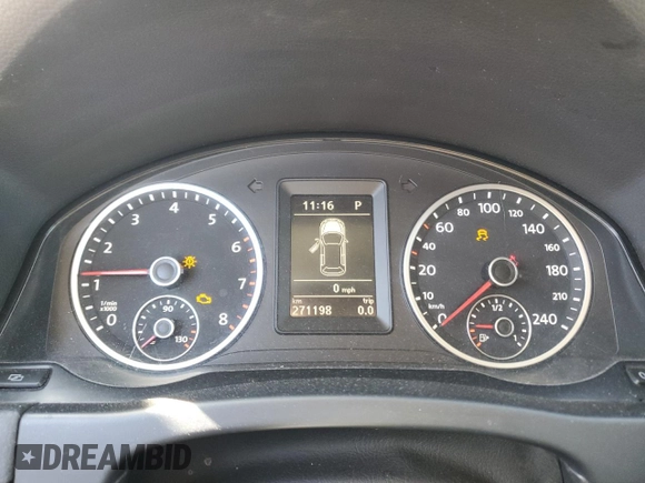 2012 Volkswagen Tiguan SE z VIN WVGAV7AX2CW004364, wystawiony jako Copart lot #55408655 z przebiegiem 271 198 mil mil oraz Szkoda całkowita • Salvage title. Historia ofert i sprzedaży dostępna na DreamBid. Obrazek 9.