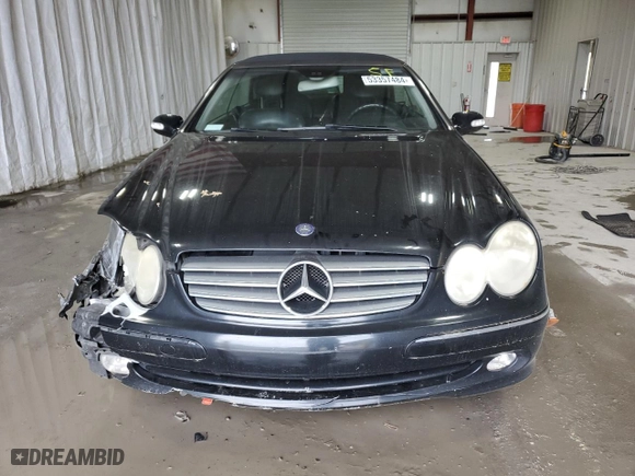 2005 Mercedes-Benz CLK-Class 3.2L with VIN WDBTK65GX5T053146, listed as a Copart auction lot 53357484 with 113,440 mi miles and Salvage Title. Bid and sale history available at carsss.com. Image 5.