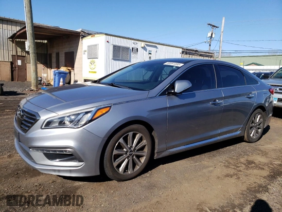2016 Hyundai Sonata Sport with VIN 5NPE34AF1GH341346, listed as a Copart auction lot 50891895 with 120,180 mi miles and Salvage Title. Bid and sale history available at DreamBid. Image 1.