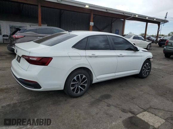 2024 Volkswagen Jetta S with VIN 3VW5M7BU2RM068794, listed as a Copart auction lot 55242115 with 16,952 mi miles and Salvage title. Bid and sale history available at DreamBid. Image 3.