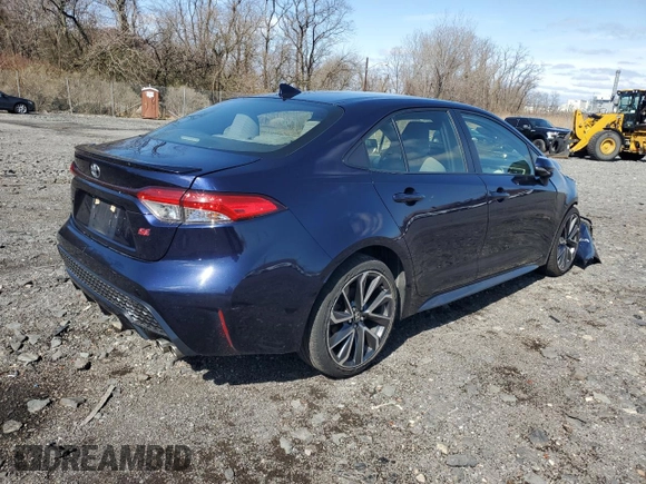 2020 Toyota Corolla SE with VIN JTDP4RCE4LJ034357, listed as a Copart auction lot 51273495 with 44,667 mi miles and Salvage Title. Bid and sale history available at carsss.com. Image 3.