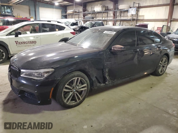 2017 BMW 7 Series with VIN WBA7F2C34HG423291, listed as a Copart auction lot 42914665 with 61,113 mi miles and Salvage Title. Bid and sale history available at DreamBid. Image 1.