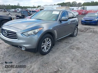 2015 Infiniti QX70 with VIN JN8CS1MWXFM480906, listed as a IAAI auction lot 41177811 with 176,527 mi miles and . Bid and sale history available at DreamBid. Image 17.
