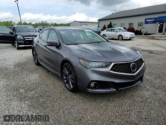 2019 Acura TLX w/A-Spec Pkg with VIN 19UUB2F66KA006855, listed as a Copart auction lot 53539355 with 65,236 mi miles and Salvage Title. Bid and sale history available at carsss.com. Image 14.