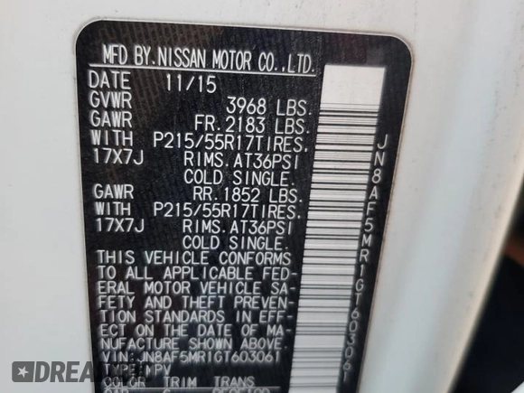 2016 Nissan Juke SL with VIN JN8AF5MR1GT603061, listed as a Copart auction lot 83672064 with 108,701 mi miles and Salvage Title. Bid and sale history available at carsss.com. Image 14.