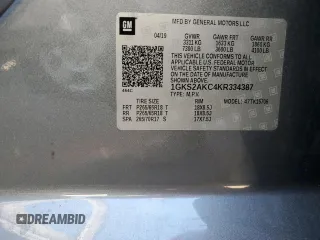 2019 GMC Yukon SLE with VIN 1GKS2AKC4KR334387, listed as a Copart auction lot 77267774 with 62,821 mi miles and Salvage Title. Bid and sale history available at carsss.com. Image 13.