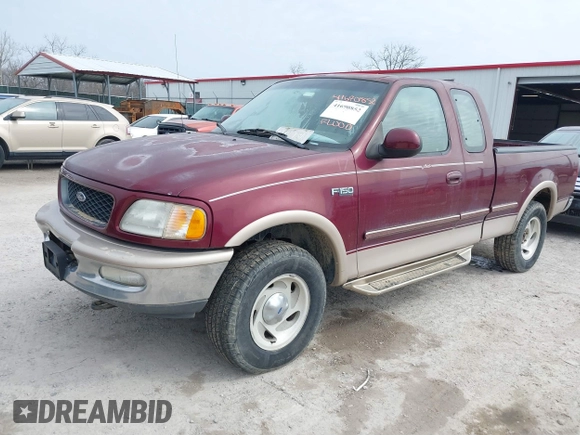 1997 Ford F-150 XL with VIN 1FTEX18L5VNC45344, listed as a IAAI auction lot 41690852 with 205,766 mi miles. Bid and sale history available at carsss.com. Image 2.