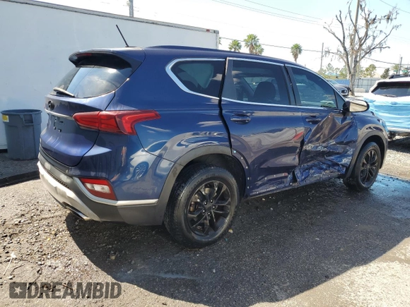 2019 Hyundai Santa Fe SE with VIN 5NMS23AD6KH104064, listed as a Copart auction lot 47028835 with 106,910 mi miles and Non Repairable. Bid and sale history available at DreamBid. Image 3.
