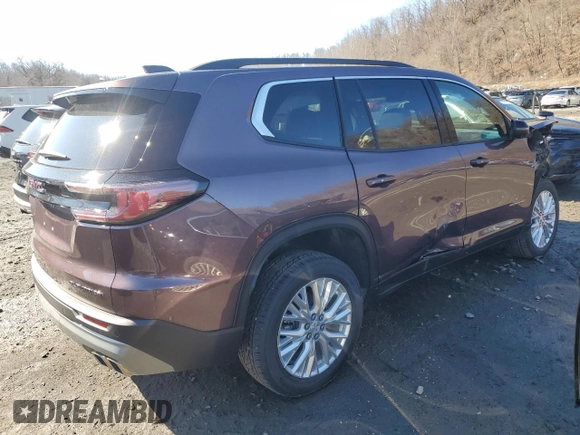 2025 GMC Acadia AWD Elevation z VIN 1GKENNRS2SJ158933, wystawiony jako Copart lot #47521555 z przebiegiem 295 mil mil oraz Czysty tytuł • Clean title. Historia ofert i sprzedaży dostępna na DreamBid. Obrazek 3.